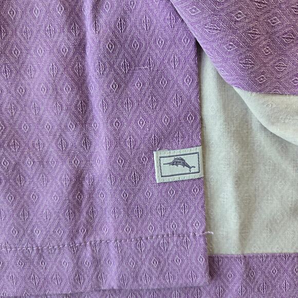 Tommy Bahama Micro Diamond Silk Short Sleeve Button Up Shirt Size XL NWT - Picture 8 of 9